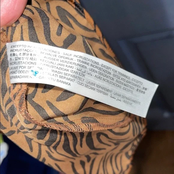 Zara Brown Zebra Print Maxi Dress XL NWT - Picture 11 of 13